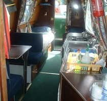 The Angela canal boat operating out of Stone