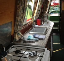 The Angela canal boat operating out of Stone