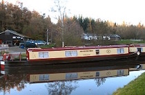 The Red Backed Finch canal boat operating out of Goytre