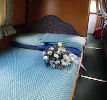 The Ginette canal boat operating out of Stone