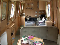 The Silver Gull canal boat operating out of Springwood Haven