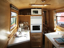 The Great Blue Heron canal boat operating out of Anderton