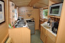 The Red Rumped Swallow canal boat operating out of Goytre