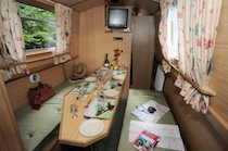 The Red Rumped Swallow canal boat operating out of Goytre