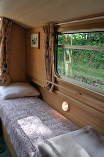 The Red Rumped Swallow canal boat operating out of Goytre