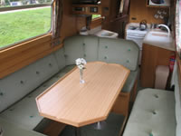 The Village Weaver canal boat operating out of Aldermaston