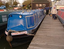 Arriving at Gayton Marina