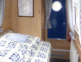 A double bed in its day configuration