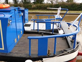 A cruiser stern canal boat