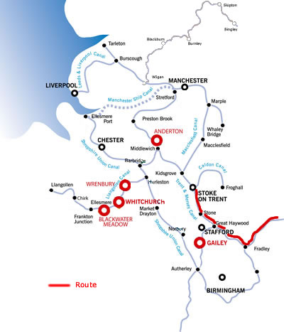 Burton upon Trent from Stone 
