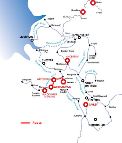 Whitchurch and return from Nantwich